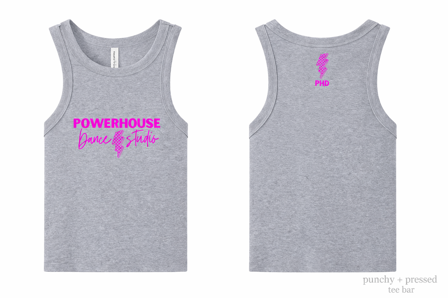 PHD Bella Canvas Mid Length Ribbed Tank