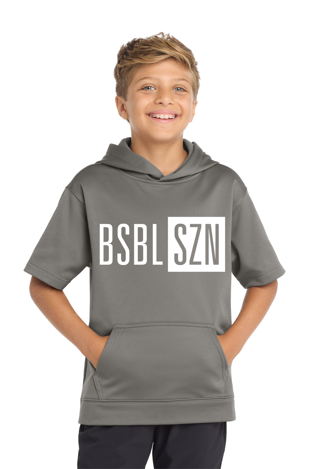 Adult BSBL SZN White Font Cards Tee