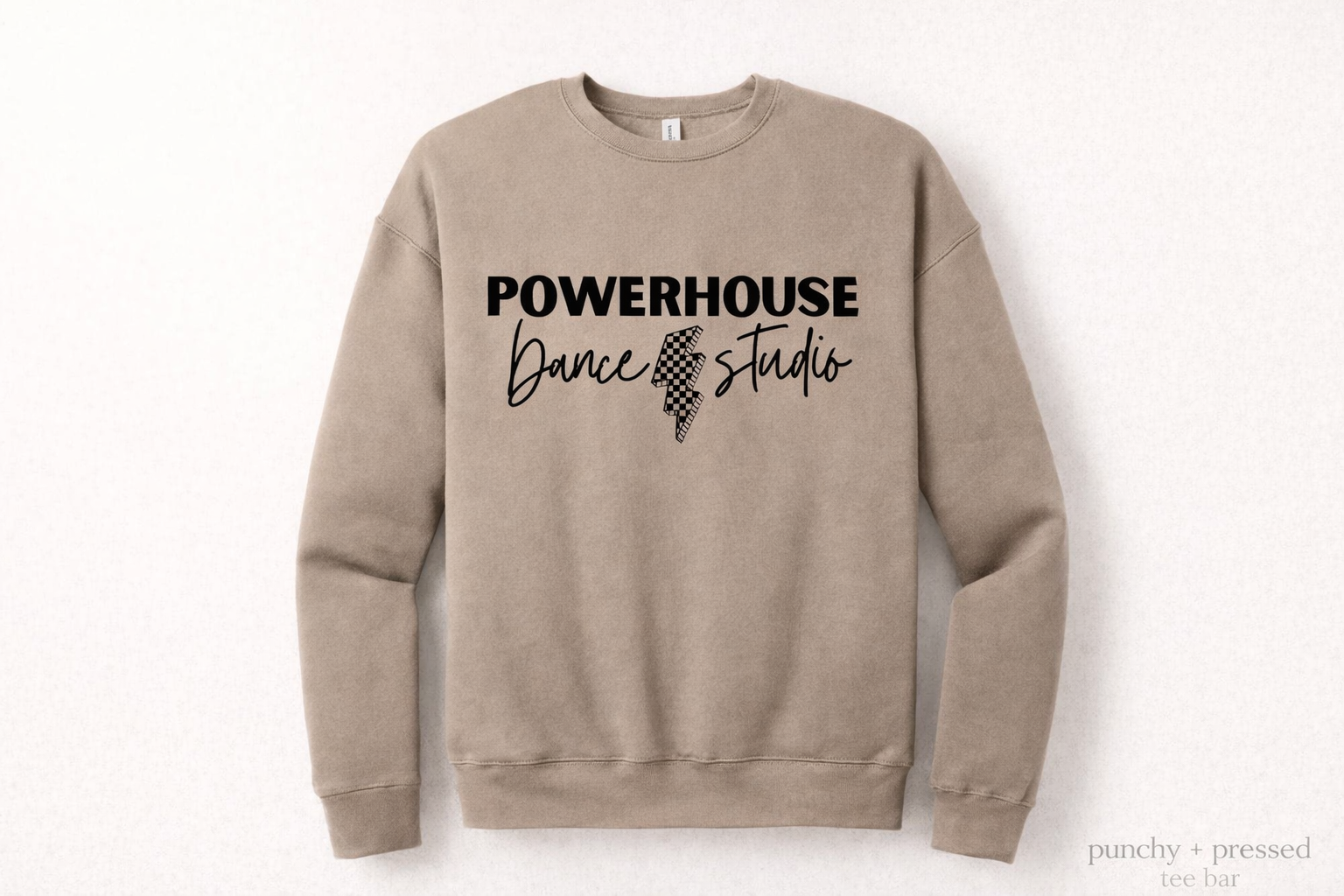PHD Bella Canvas Crewneck Black Font