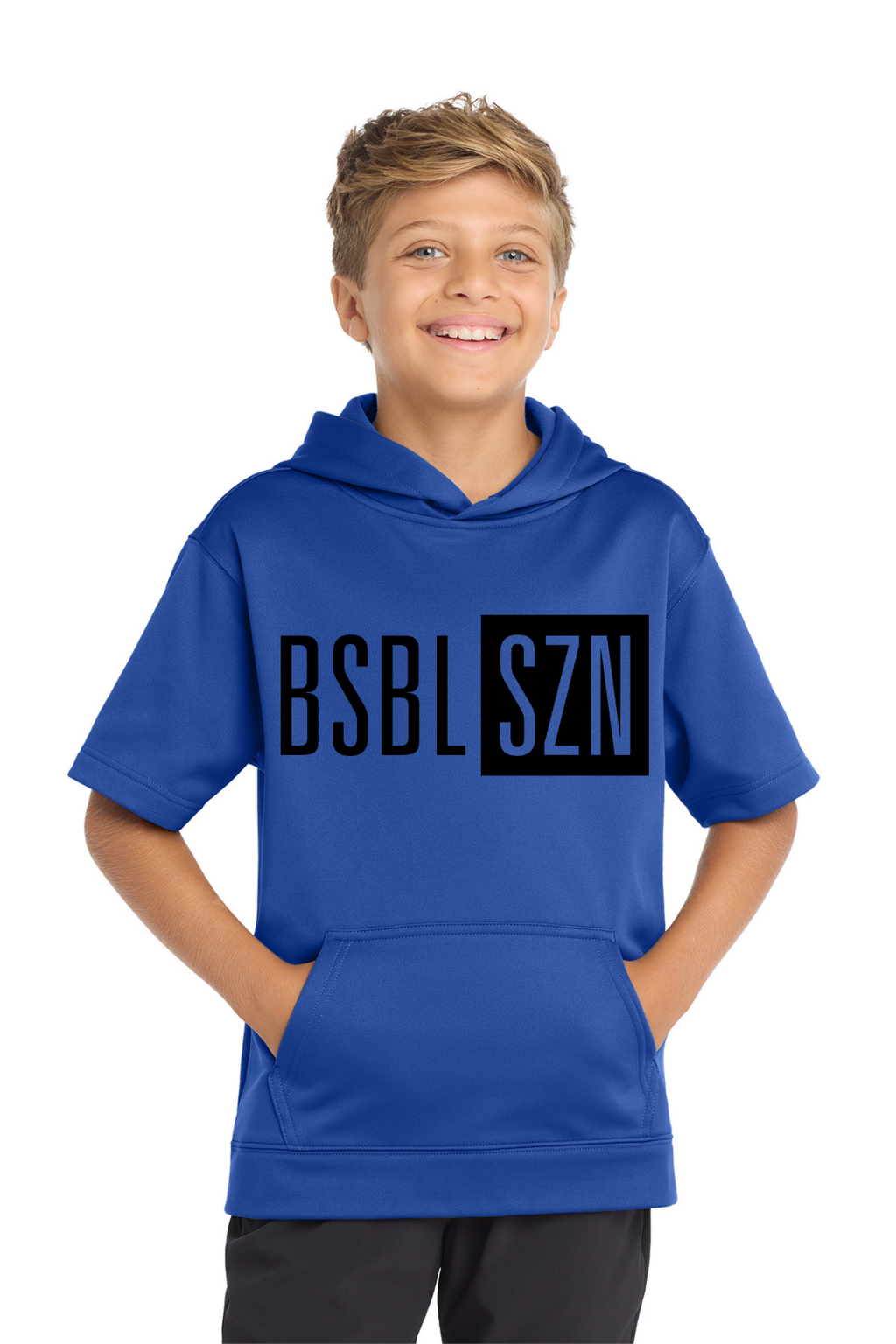 Adult BSBL SZN Black Font Cards Tee