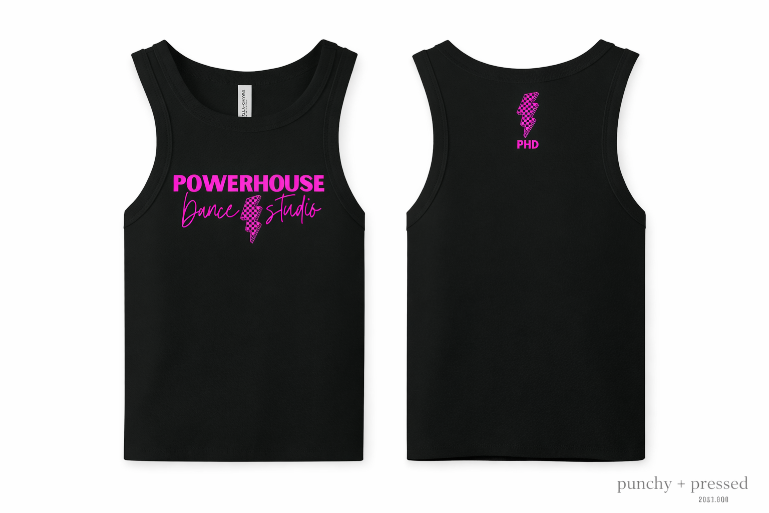 PHD Bella Canvas Mid Length Ribbed Tank