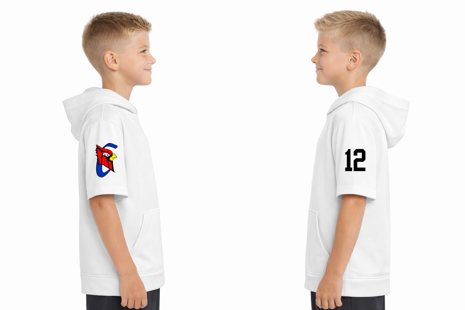 Youth BSBL SZN Black Font Cardinals Hoodie