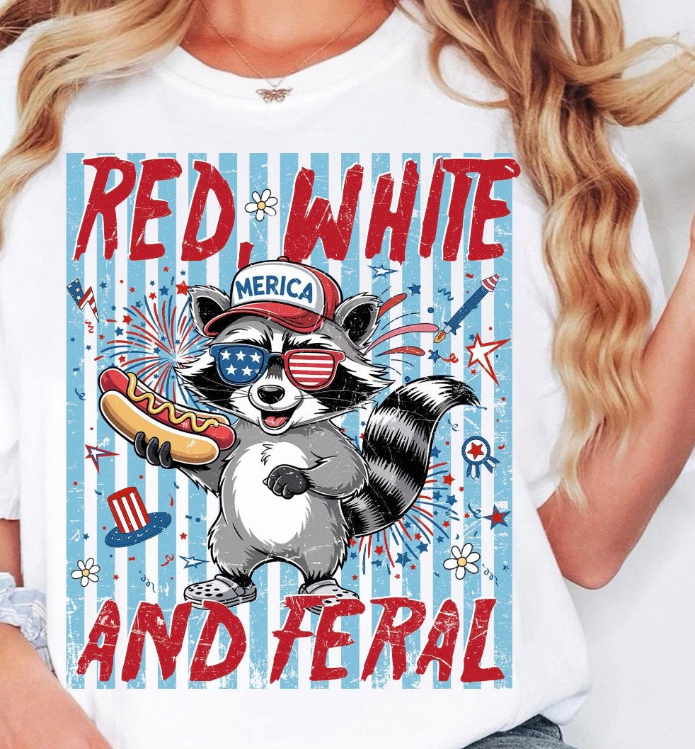 Red, White and Feral Racoon