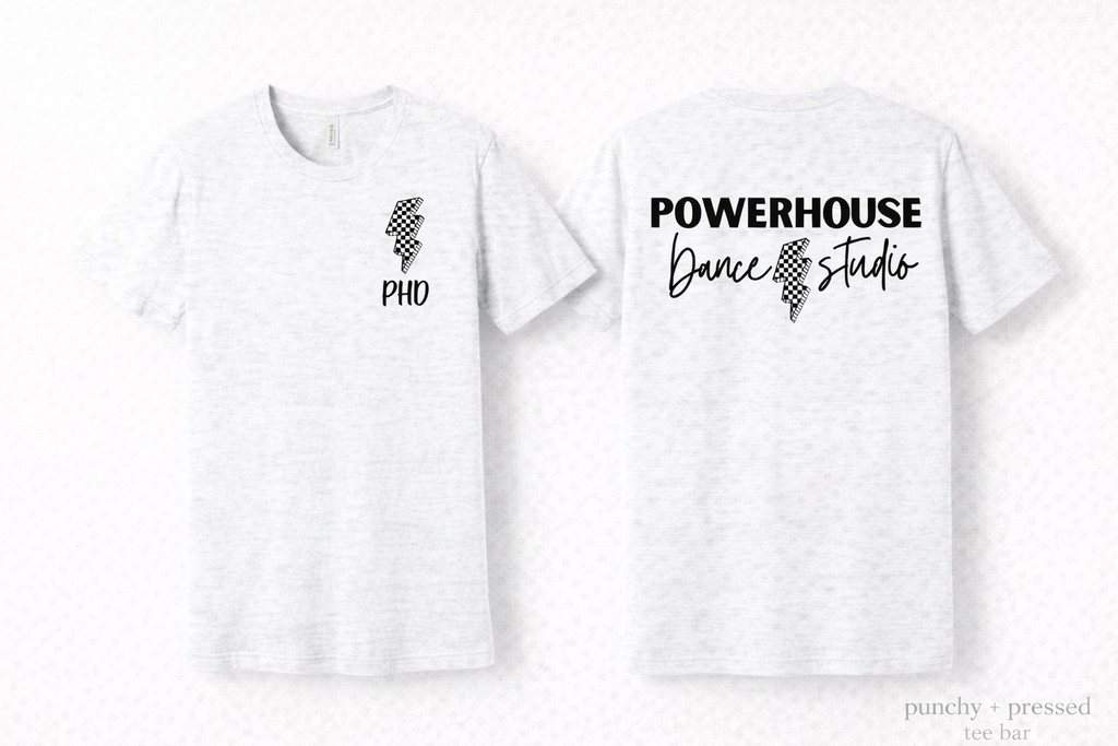 PHD Bella Canvas Tee Black Font