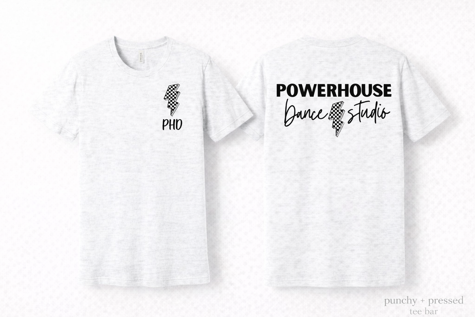 PHD Bella Canvas Tee Black Font